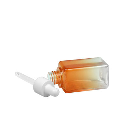 50ML упаковка бутылки эфирного масла квадрата 20/410 бутылки градиента PETG косметическая