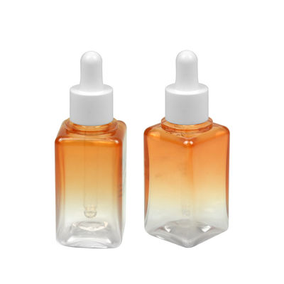 50ML упаковка бутылки эфирного масла квадрата 20/410 бутылки градиента PETG косметическая