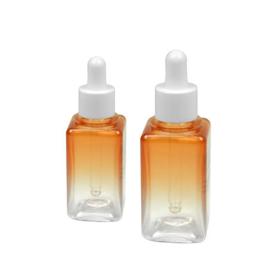 50ML упаковка бутылки эфирного масла квадрата 20/410 бутылки градиента PETG косметическая