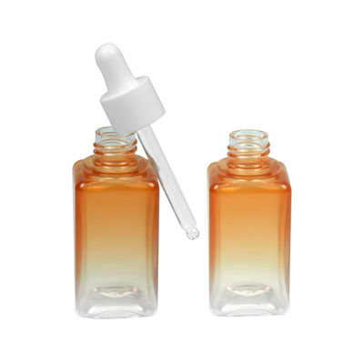 50ML упаковка бутылки эфирного масла квадрата 20/410 бутылки градиента PETG косметическая