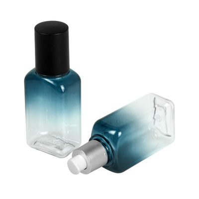 бутылки квадрата 60ml 100ml 120ml пустые пластиковые для бутылки сыворотки лосьона с насосом