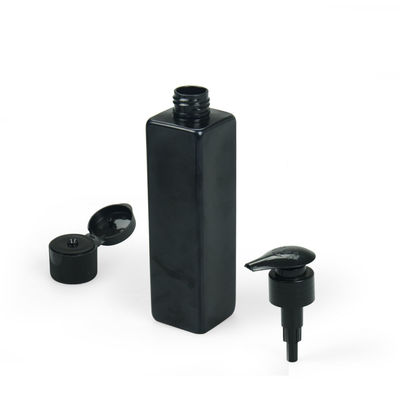 квадрат пластиковое 4oz 6oz косметической бутылки ЛЮБИМЦА 120ml 240ml черный