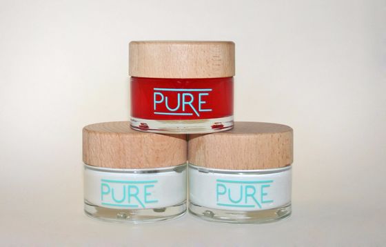 Подгонянный опарник сливк косметик 30ml 50ml PETG пустой с гальванизировать крышкой