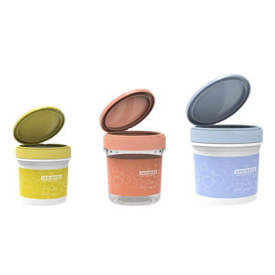 опарник сливк 8oz 16oz 20oz пустой пластиковый PP косметический упаковывая с крышкой сальто замка