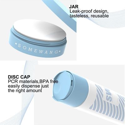 бутылка лосьона HDPE 120ml 240ml косметическая с крышкой двойной стены вершин Диск