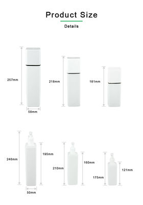 бутылка PE 300ml 400ml 500ml с наружной бутылкой шампуня крышки