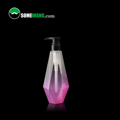 бутылка цилиндра 300ml/500ml/750ml изготовленная на заказ PETG ромбическая устанавливает для шампуня